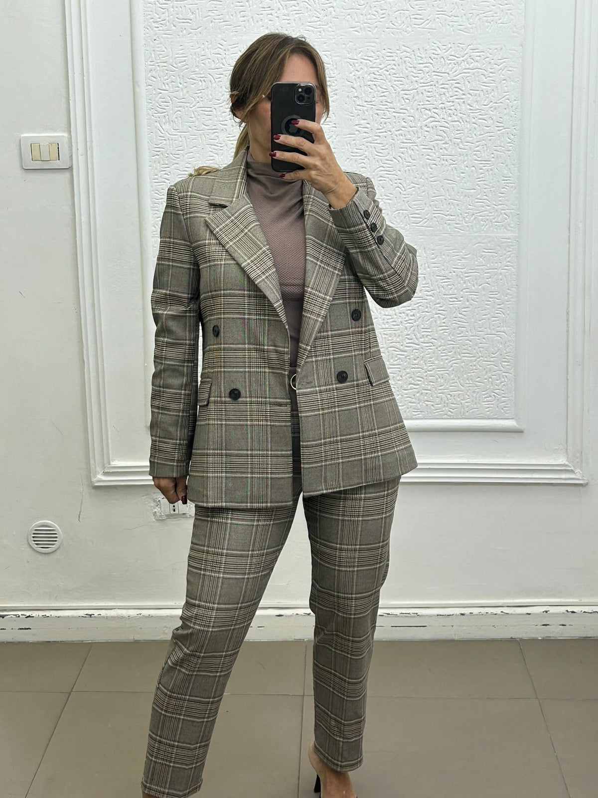 Tailleur a quadri Sydney