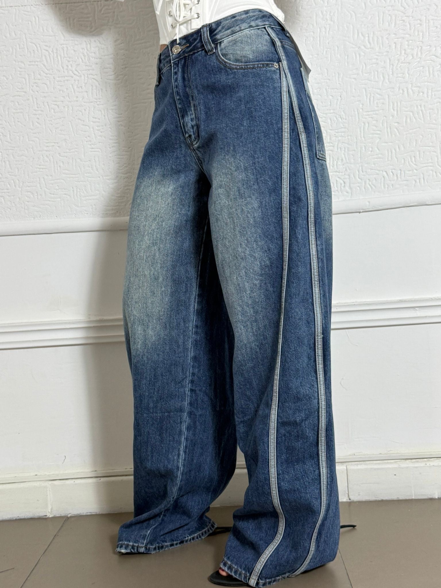 Jeans con riga Manhattan