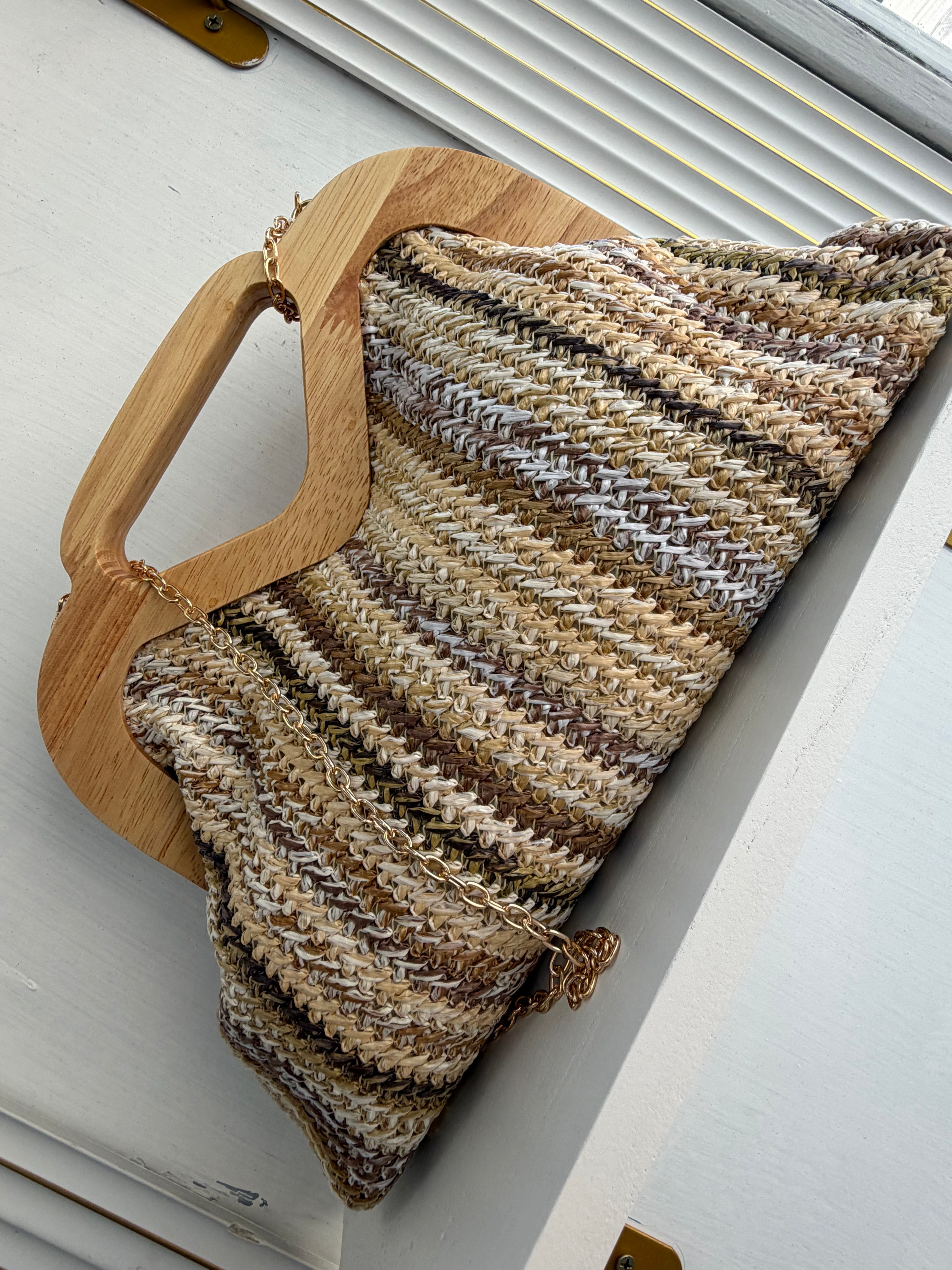 Borsa con manica  di legno Lussy