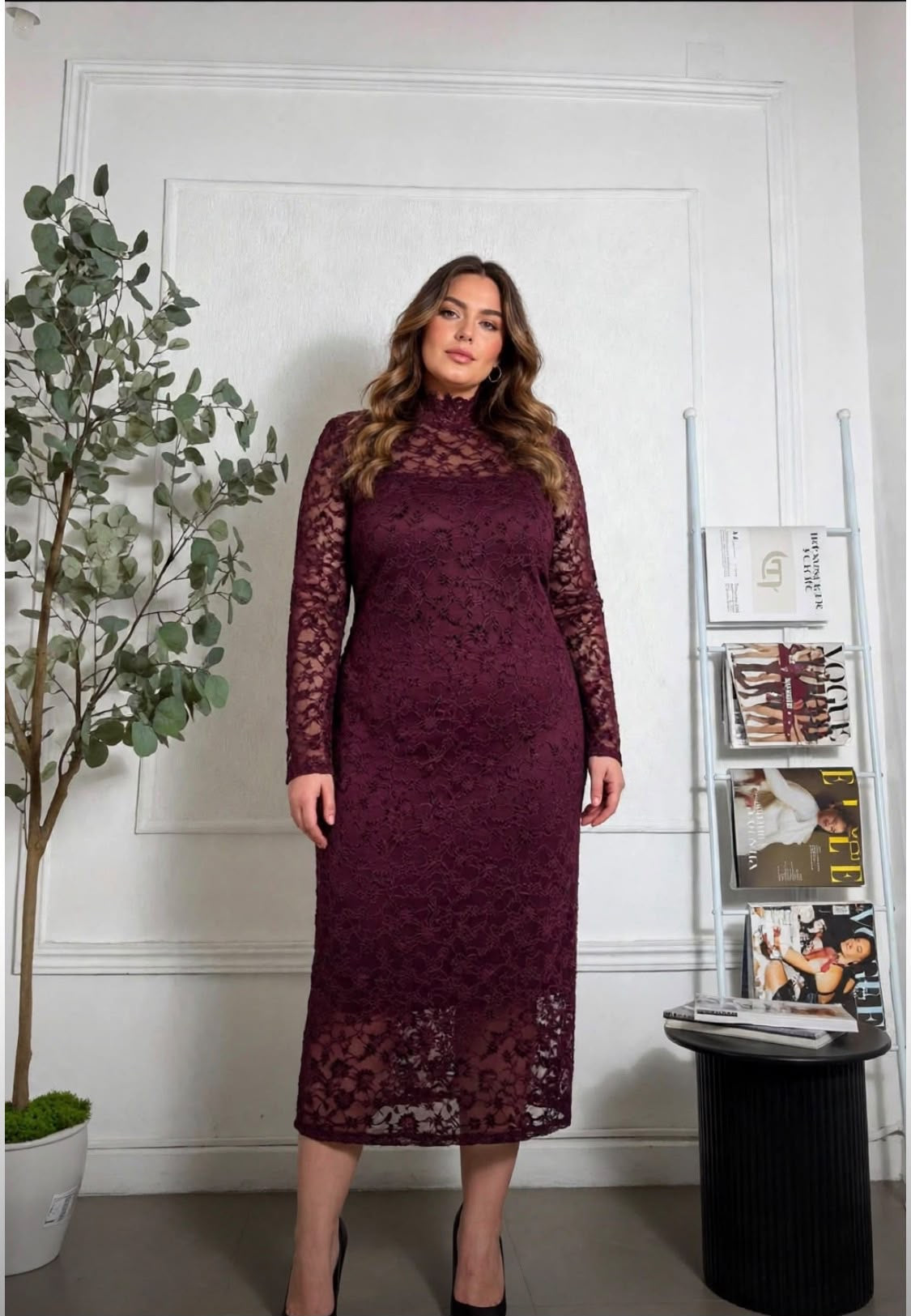 Dress in pizzo Curvy