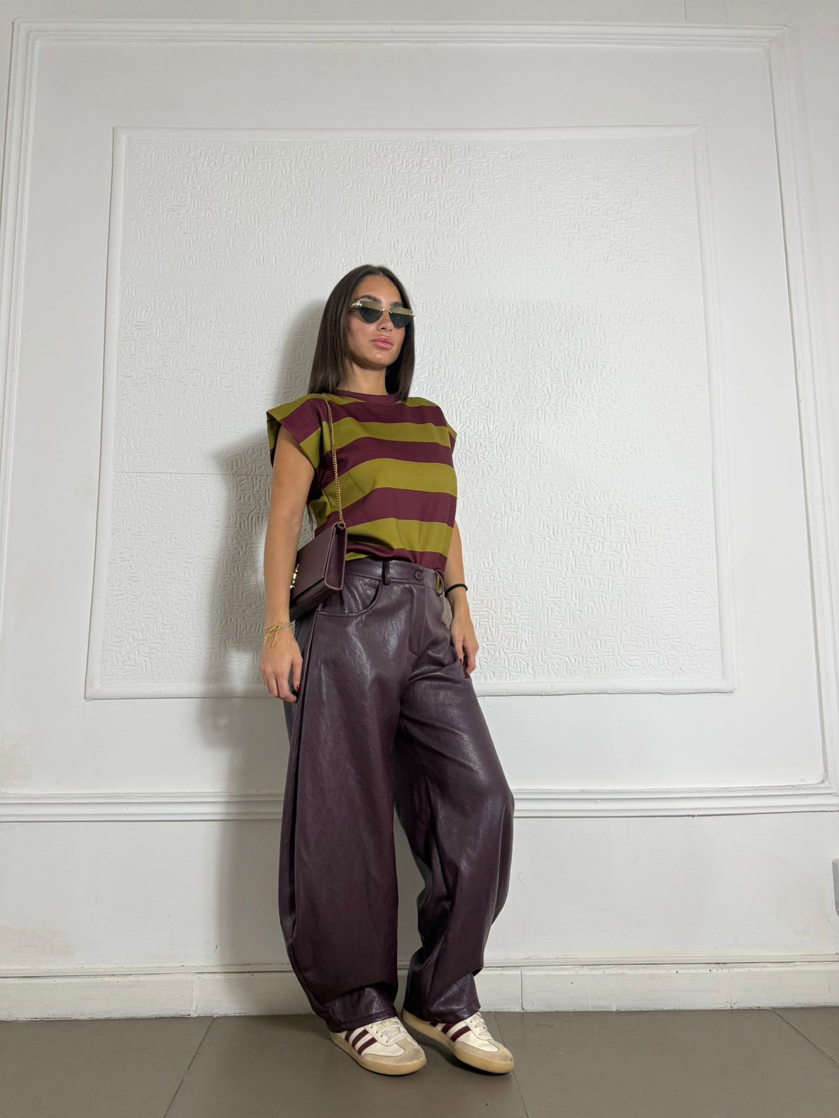 Pantalone in ecopelle Manhattan