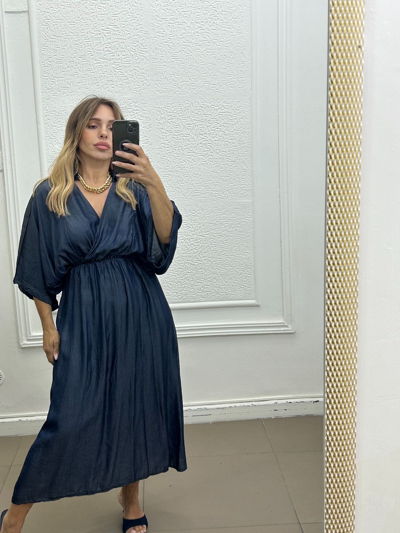 Dress in denim leggero