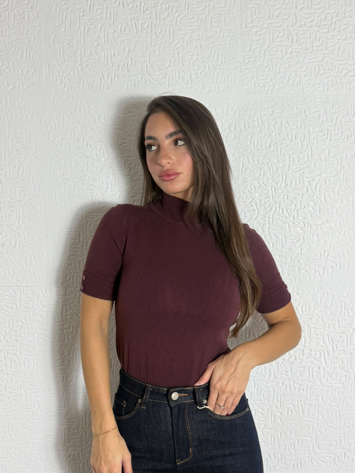 Maglia a mezzo collo Sydney
