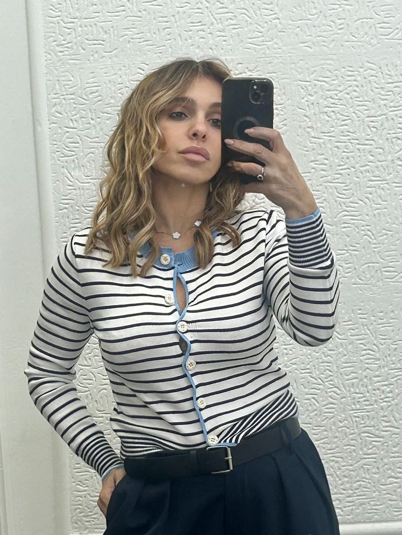 Maglia golfino a strisce