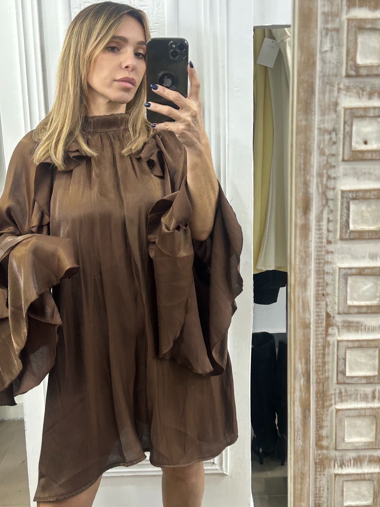 Dress Paris con rusche