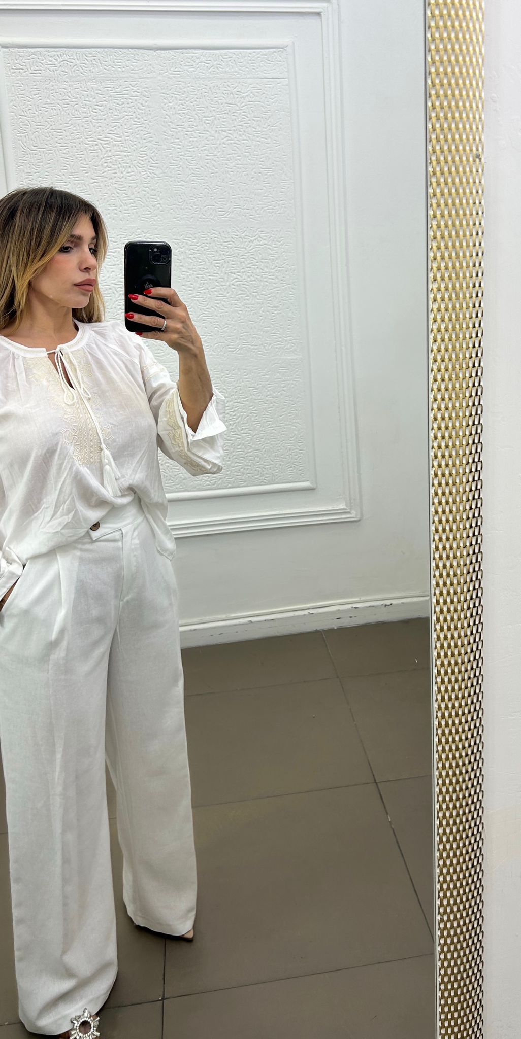 Pantalone in misto Lino Copenaghen