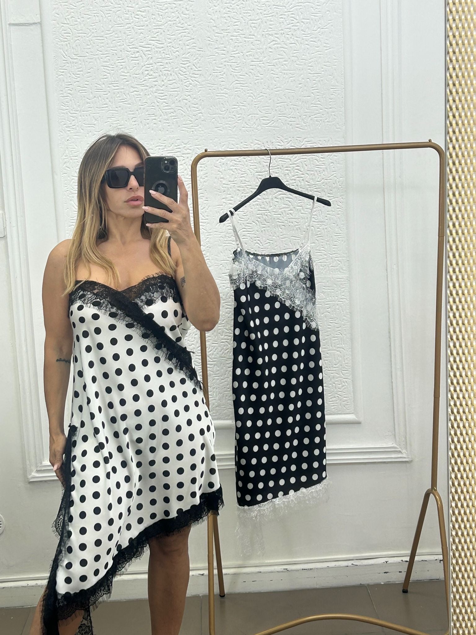 Dress a sottana a pois