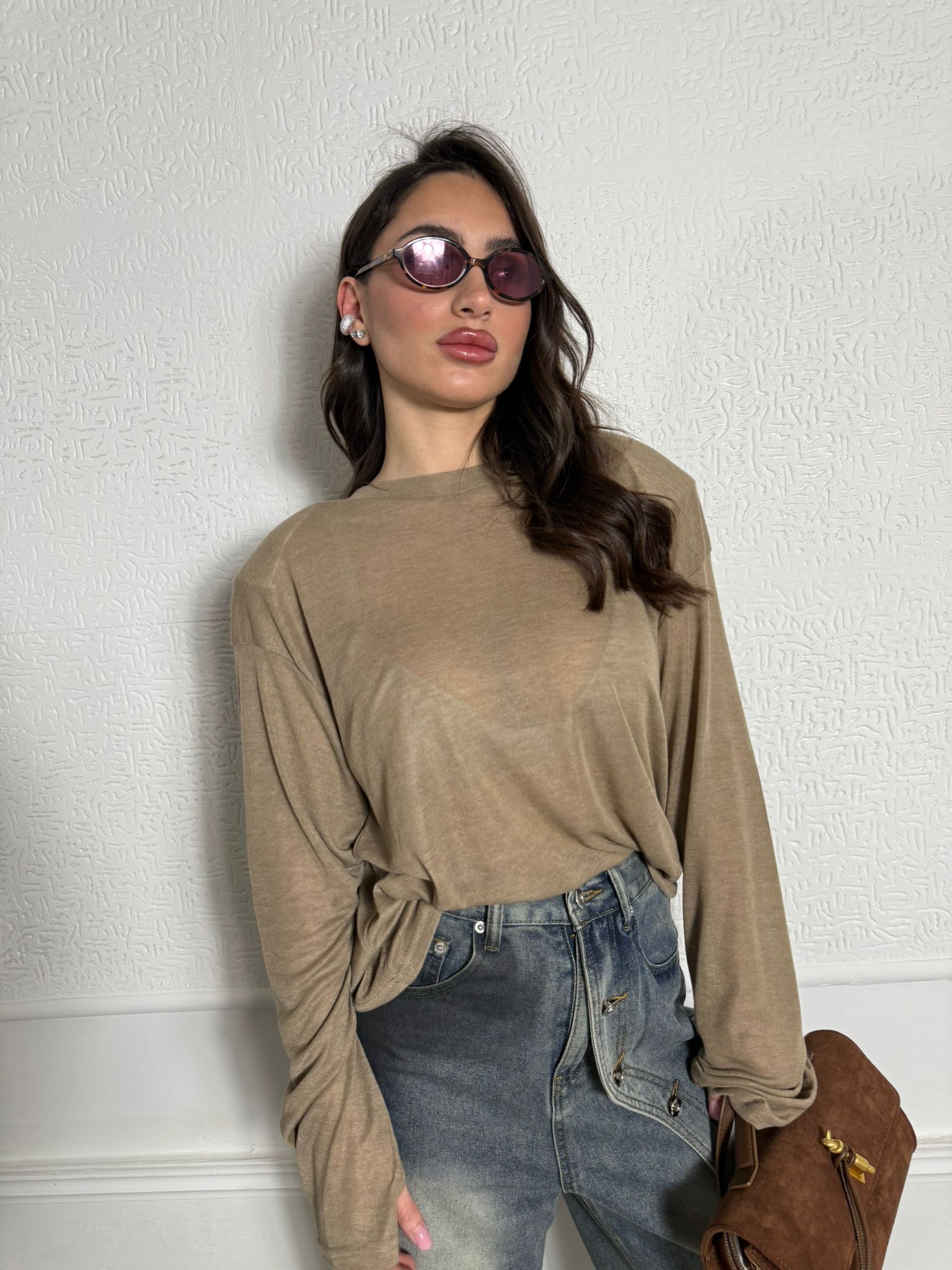 Maglia con spalline Romantic