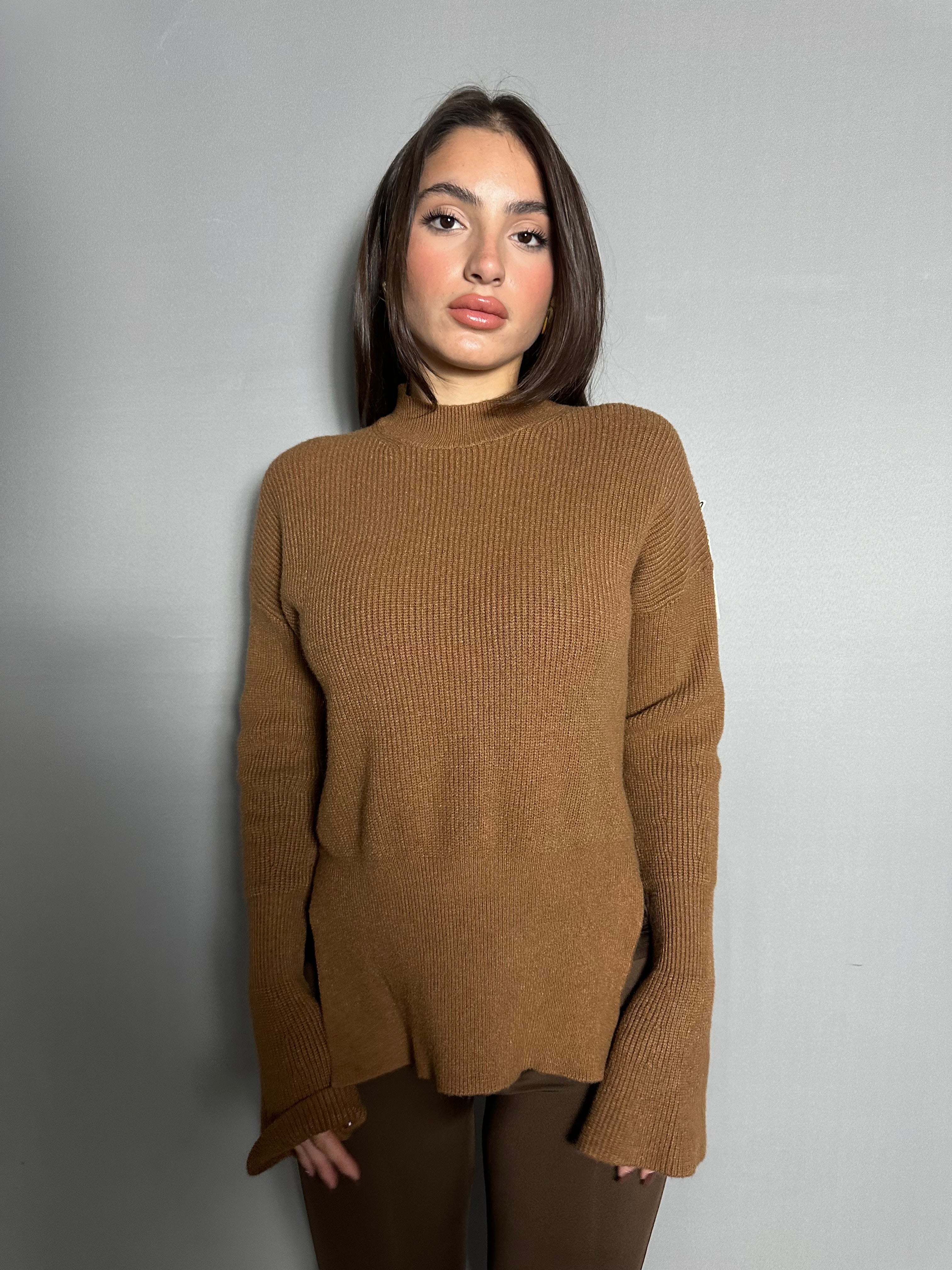 Maglione con manica pipistrello