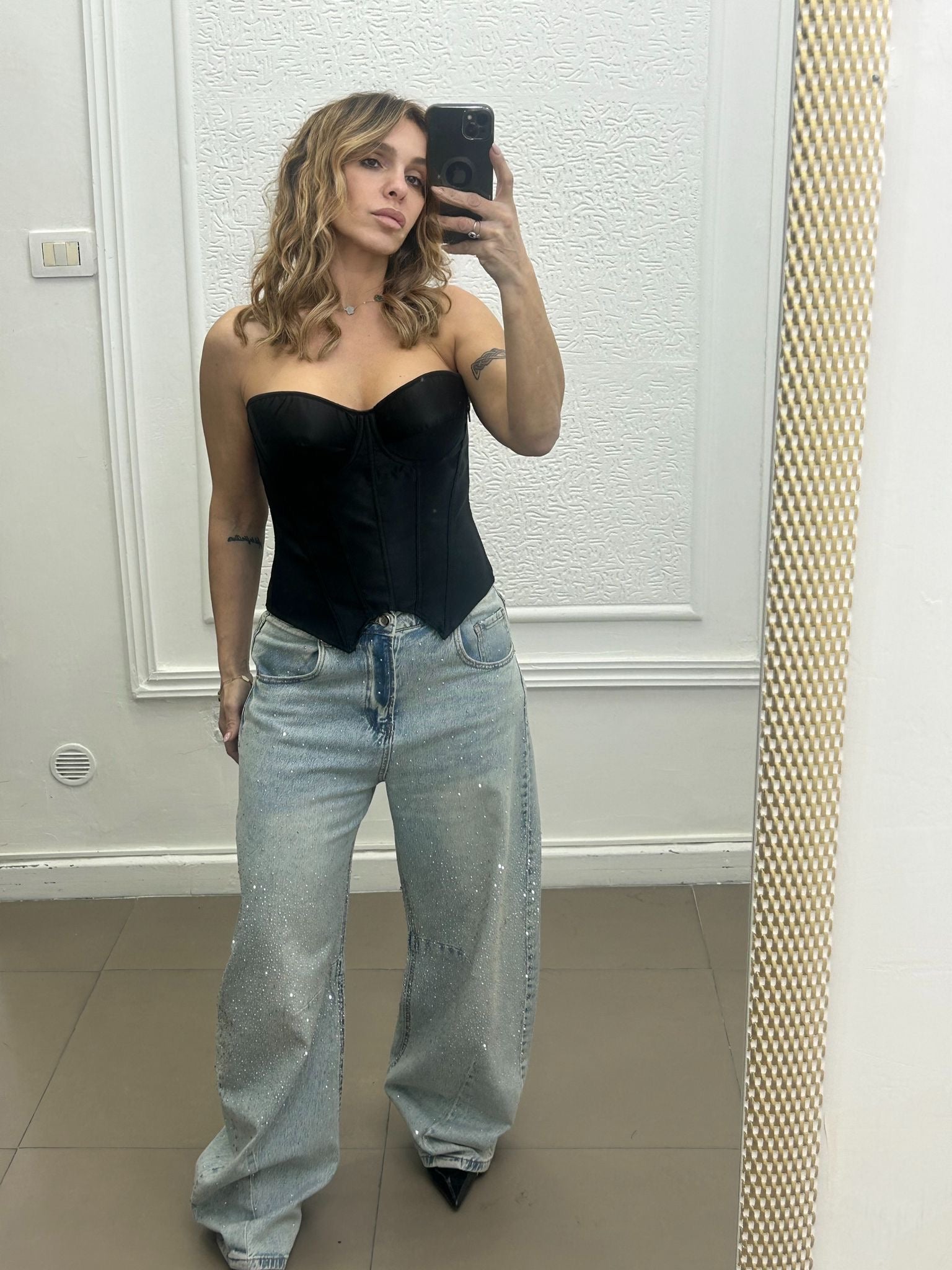 Jeans ballon glitter