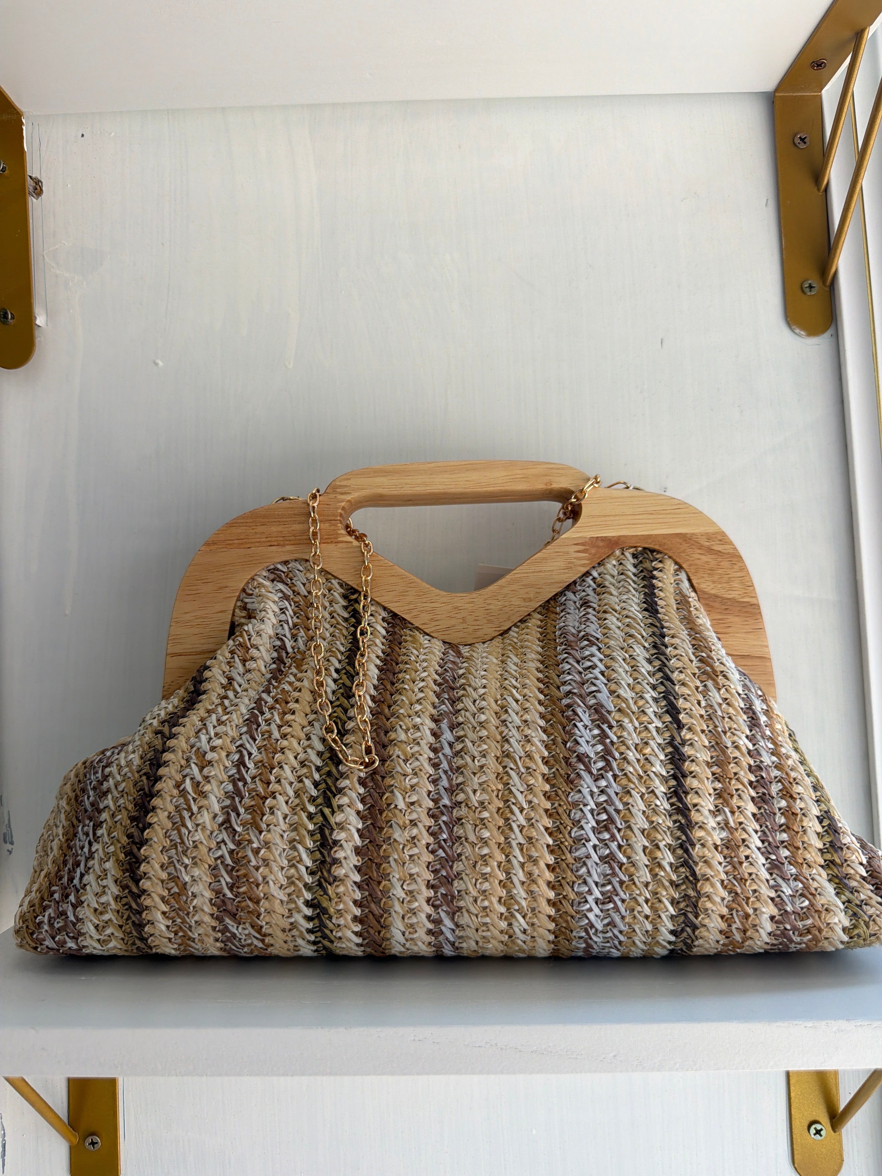 Borsa con manica  di legno Lussy