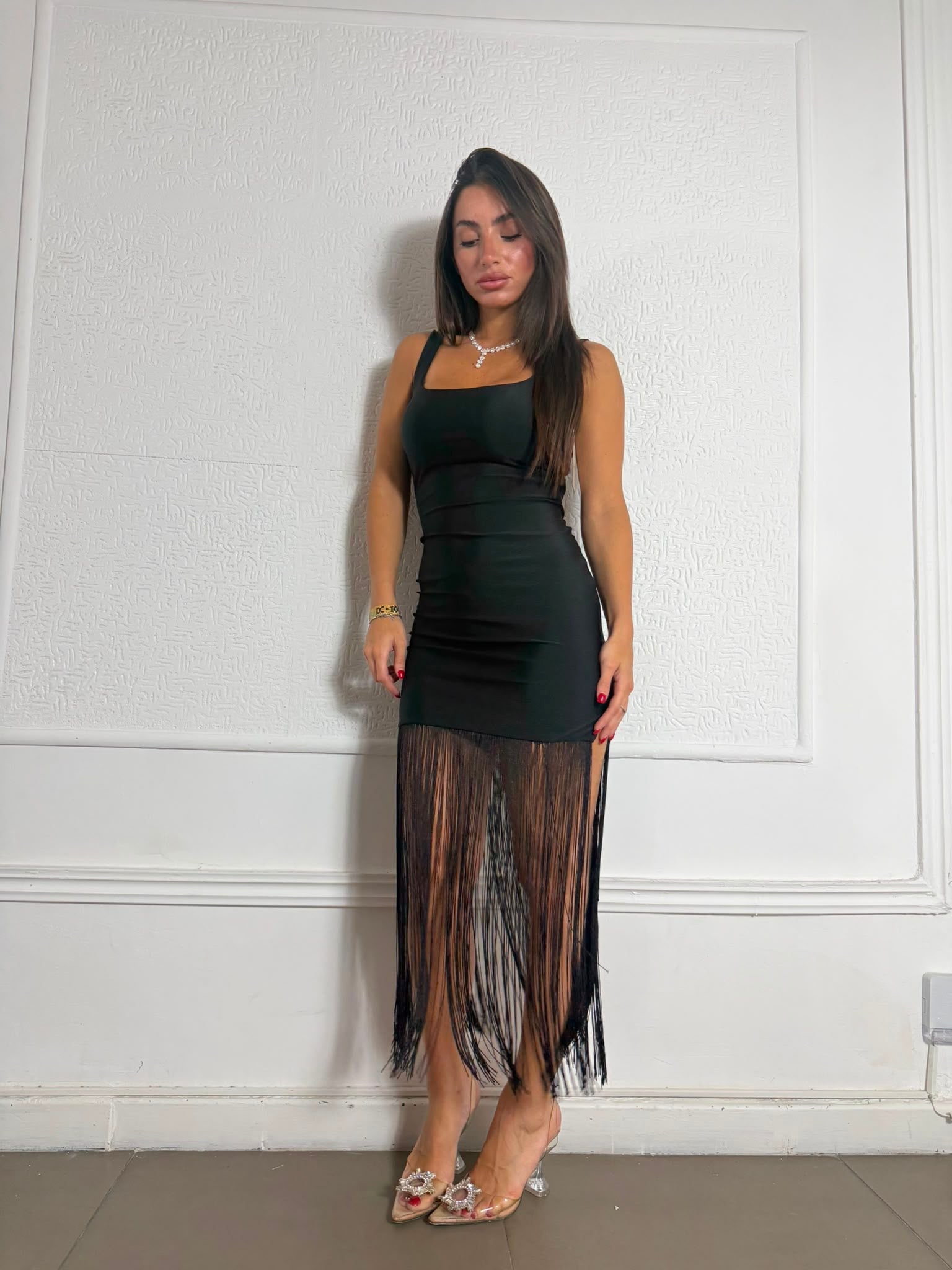 Dress con frange
