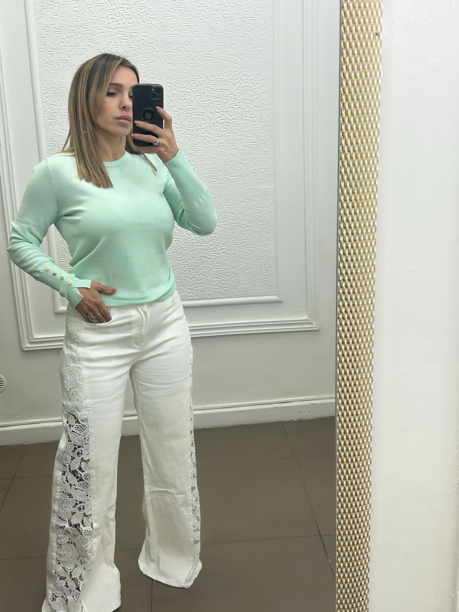 Jeans in pizzo Sofia