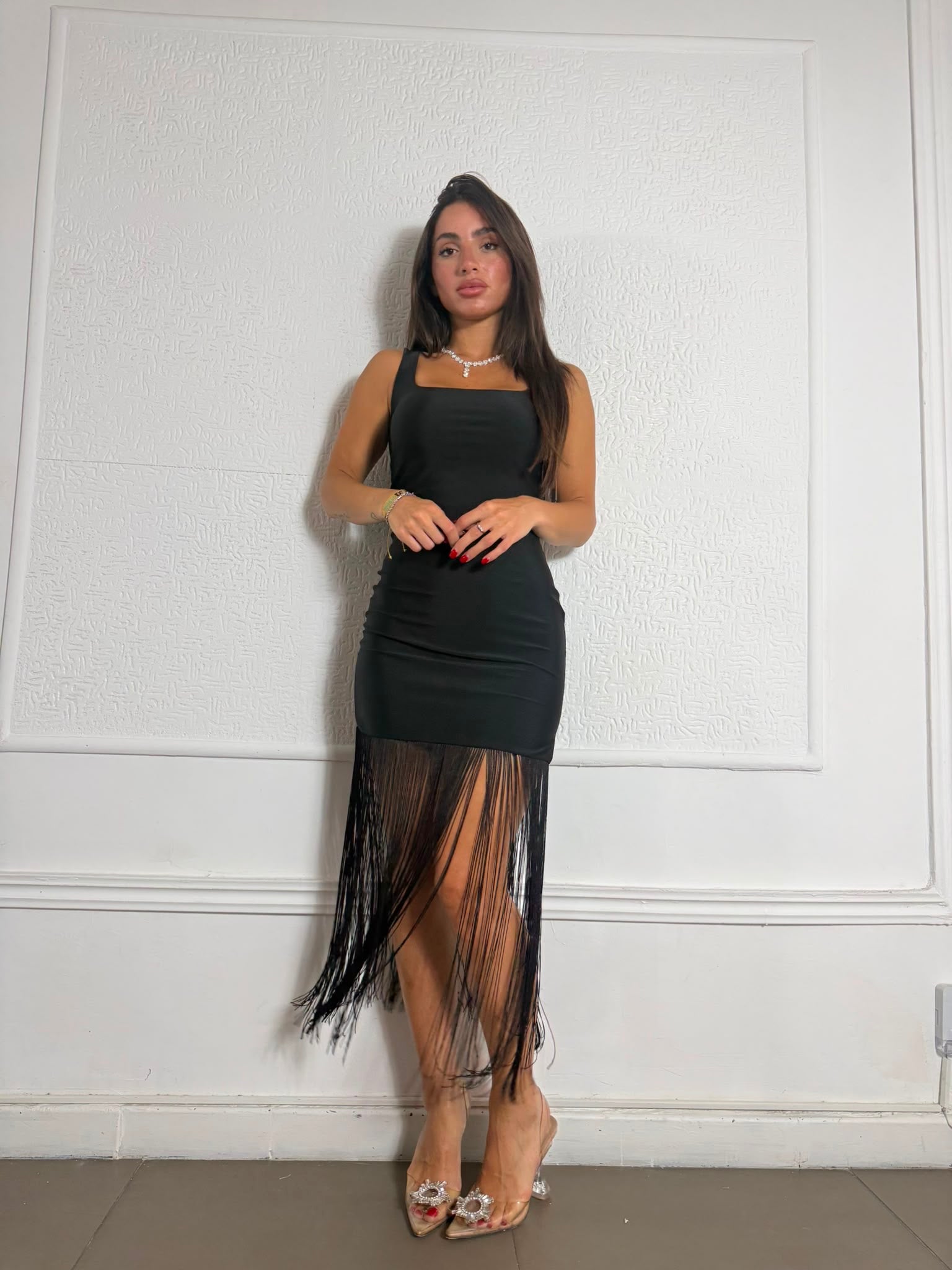 Dress con frange
