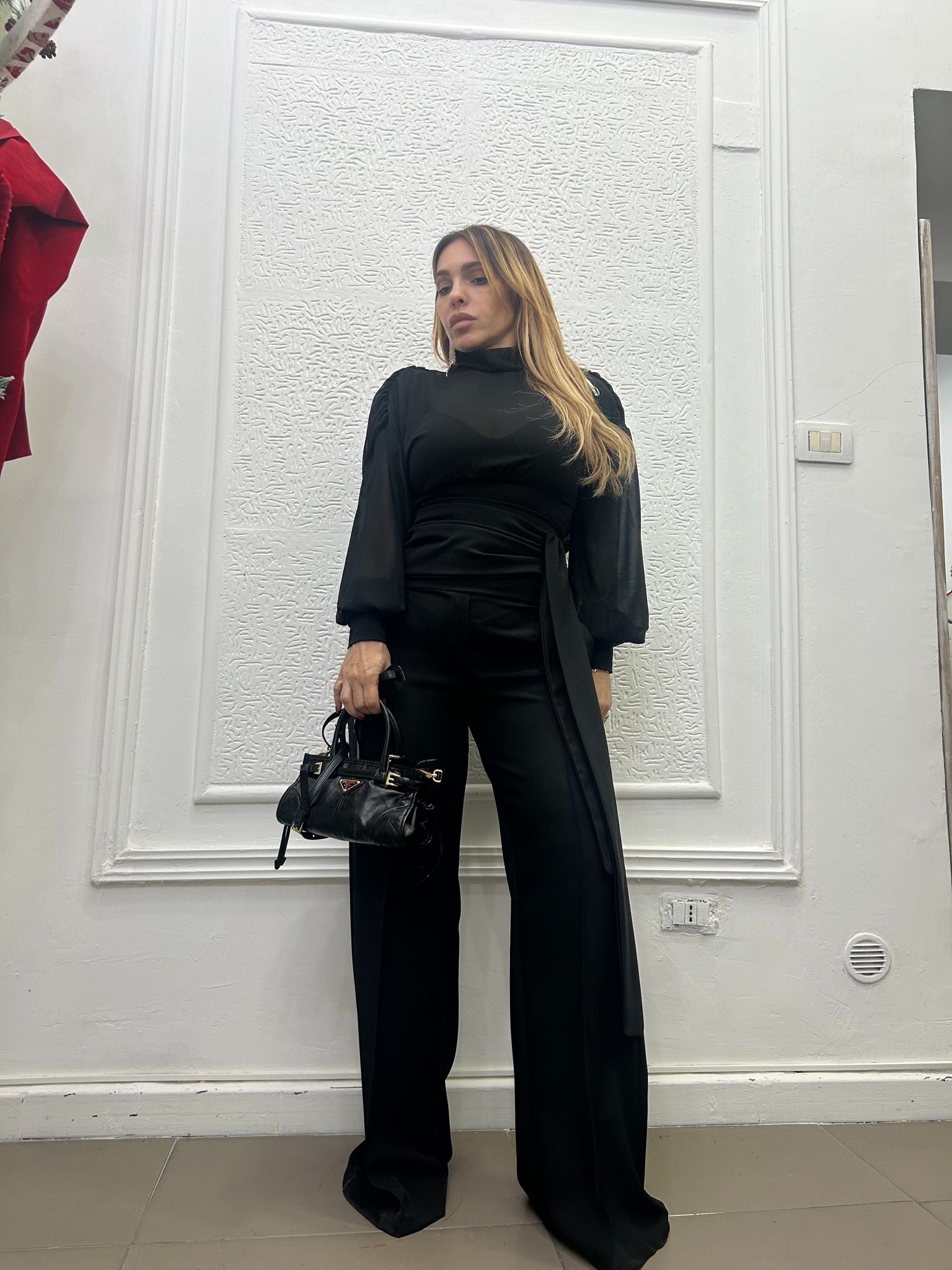 Pantalone con fascia