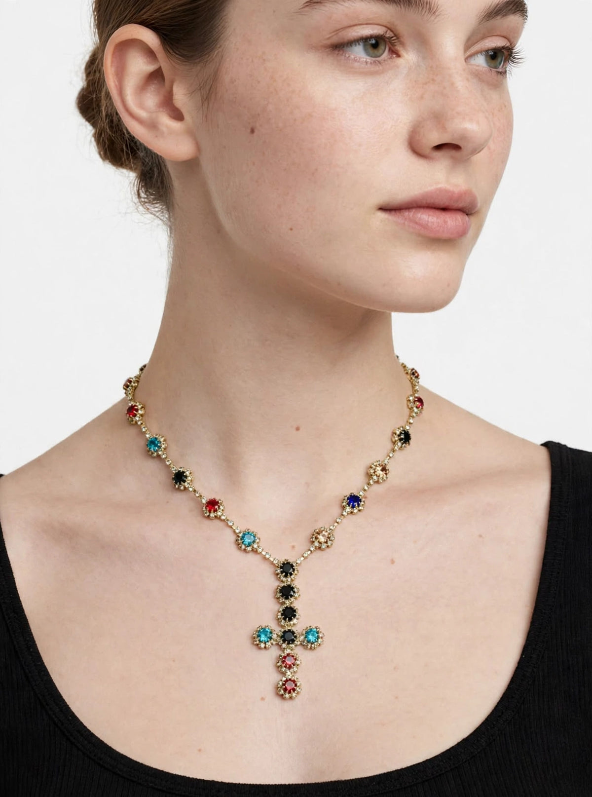 Collana con croce Divina