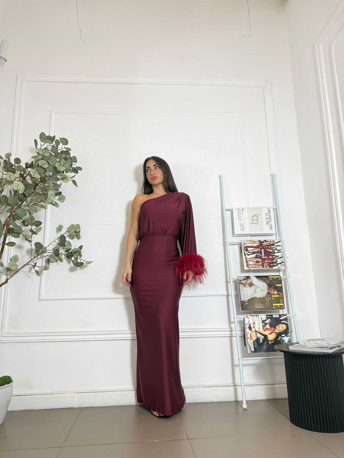 Dress  Denise con Piume