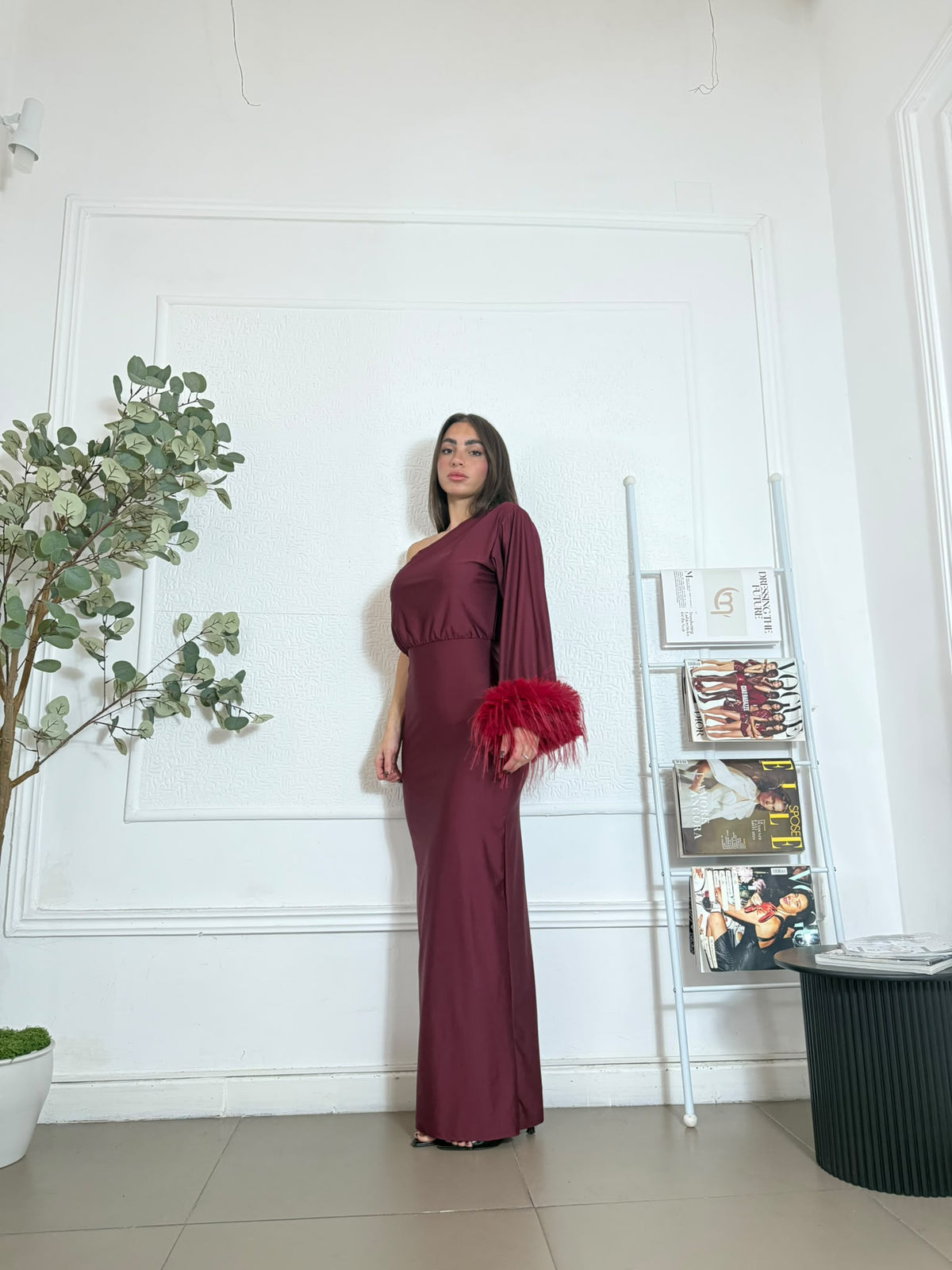 Dress  Denise con Piume