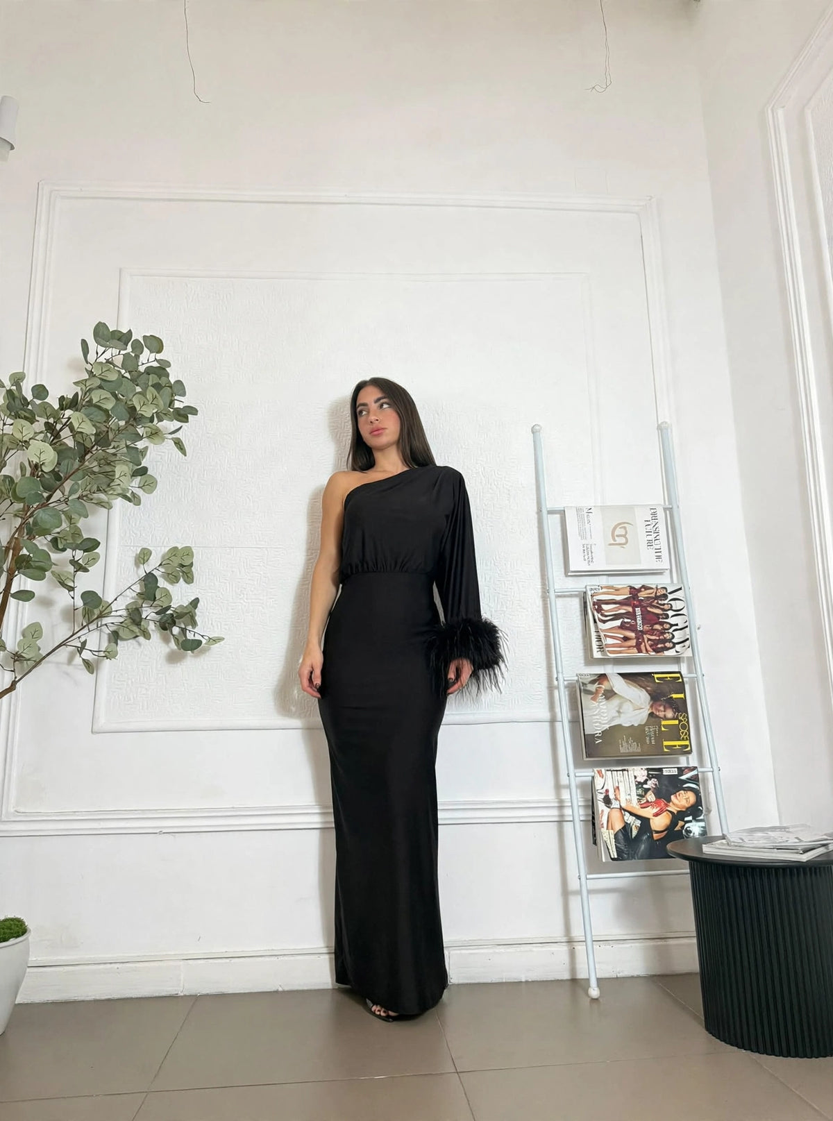 Dress  Denise con Piume