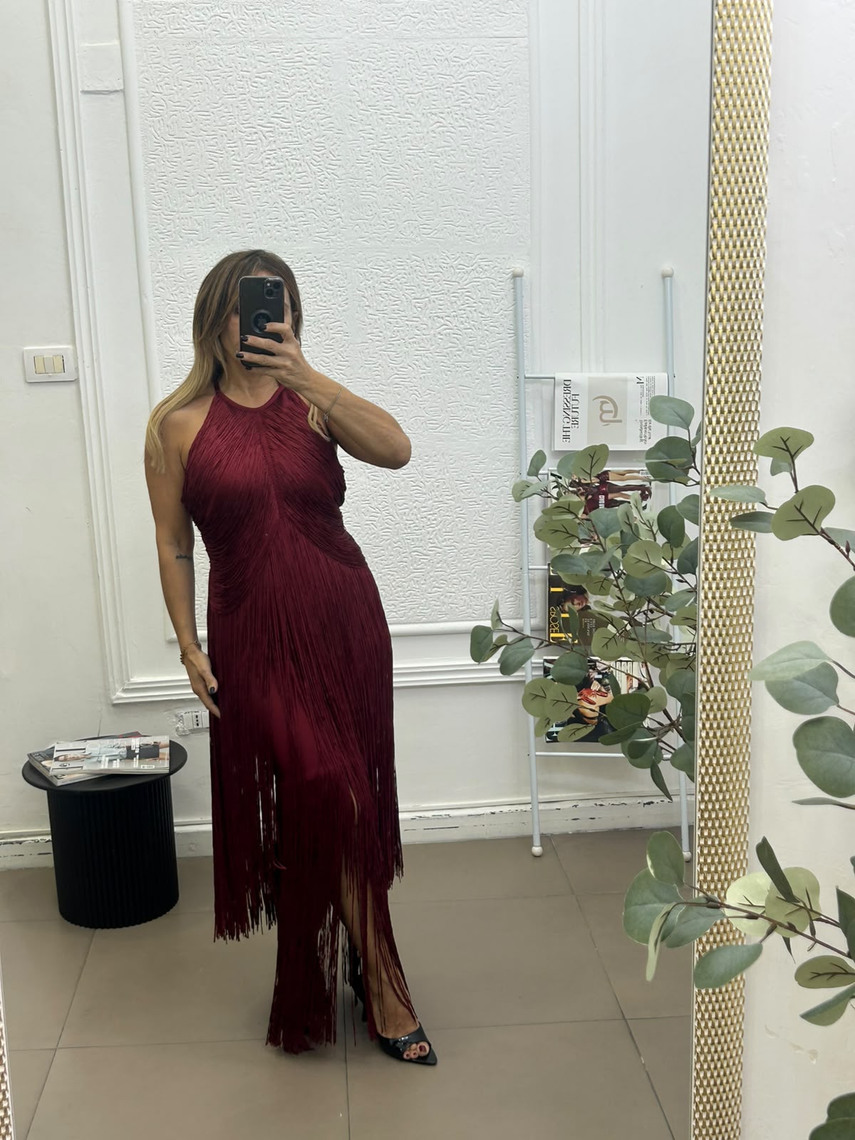 Dress luxury con frange