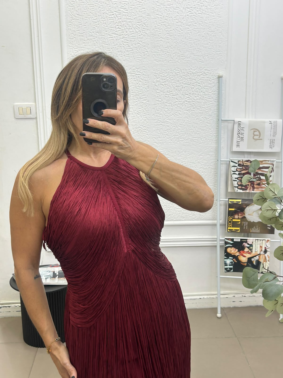 Dress luxury con frange