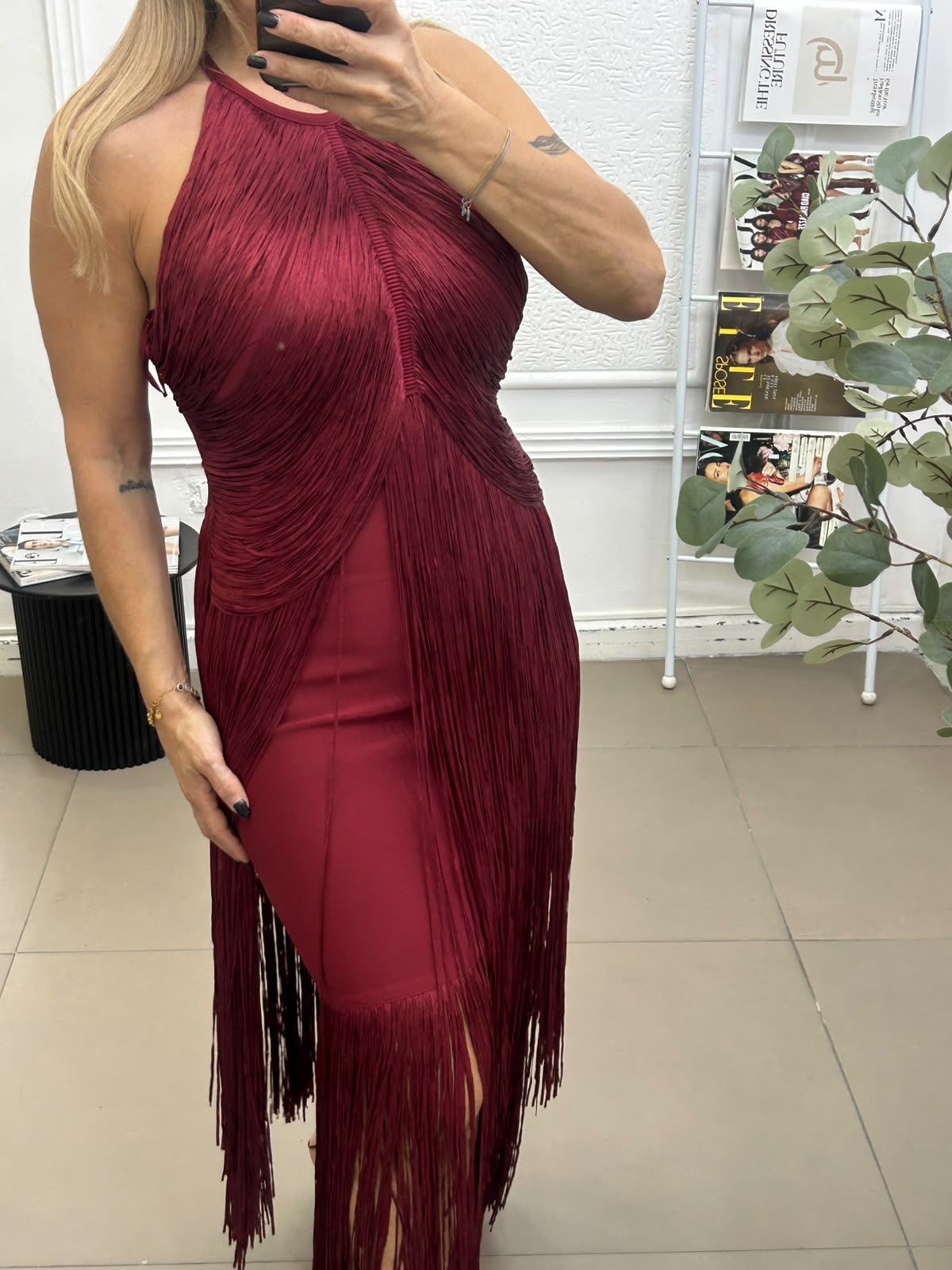 Dress luxury con frange