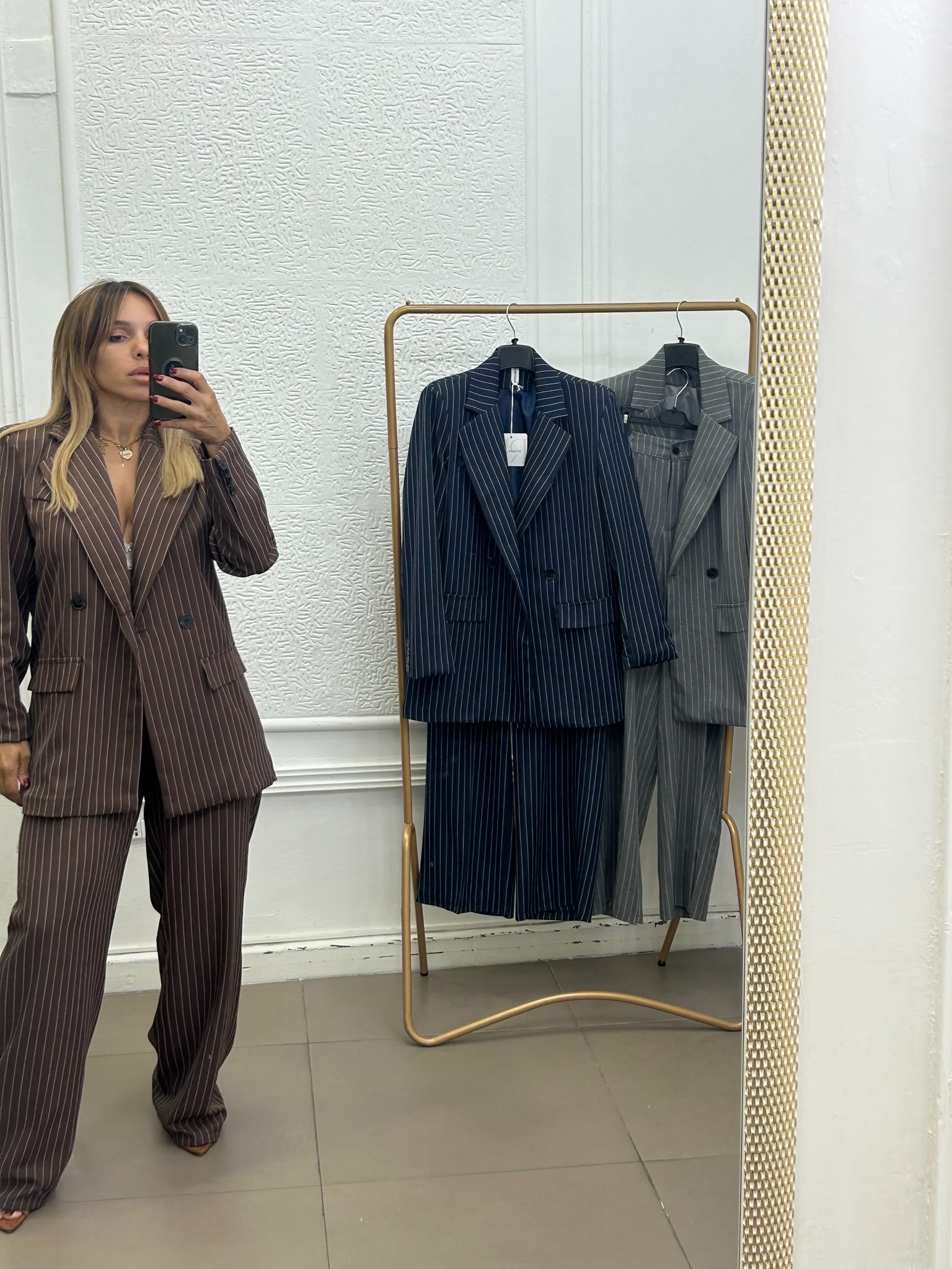 Tailleur Gessato Manhattan